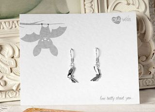 'i'm batty about you…' earrings by kalk bay