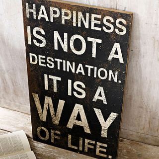 'happiness way of life' wall art by this is pretty