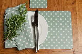 madelaine sage set of four placemats by ochre & ocre