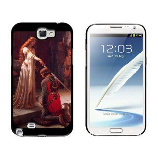 Accolade by Edmund Blair Leighton   Middle Ages Knight   Snap On Hard Protective Case for Samsung Galaxy Note II 2   Black Electronics