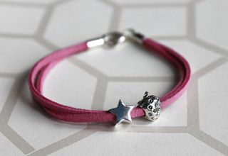 strawberry charm bracelet by love your silver