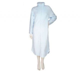 Stan Herman Powder Puff Plush Zippered Robe —