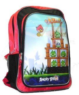 Angry Birds 16 inch Backpack   Red and Black Toys & Games