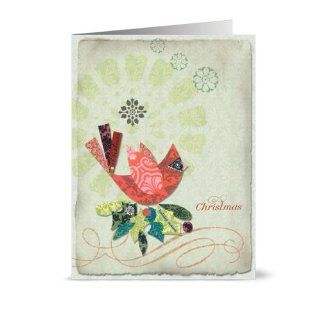 24 Holiday Cards for $7.49   Fancy Christmas Cardinal   Blank Cards   Green Envelopes Included Health & Personal Care
