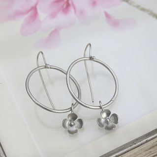 buttercup hoop earrings by yume jewellery