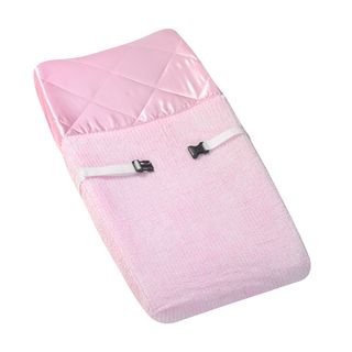 Sweet Jojo Designs Pink Chenille and Satin Girls Changing Pad Cover Sweet Jojo Designs Changing Pads