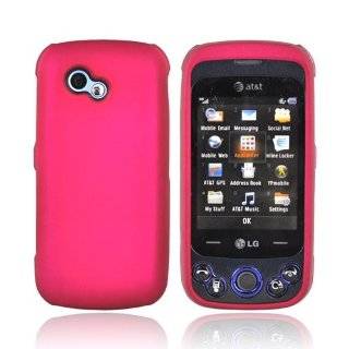  ROSE PINK for LG Neon II GW370 Rubberized Hard Case Cell Phones & Accessories