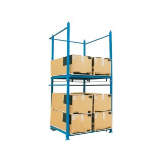 Vestil Nestable/Stackable Rack Unit — 60in.W x 42in.D x 48in.H, 4000-Lb. Capacity, Model# NEST-215  Warehouse Style Storage Racks