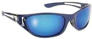 Blue Ice Wrap around Sunglasses Polarized Blue Mirror Lens Automotive