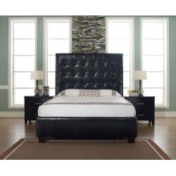 Malibu X Chocolate Bonded Leather California King size Bed Beds