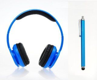 (Blue) HSINI Wireless Bluetooth Stereo Headset Headphone Earphone + HSINI Touch Screen Stylus Pen for Apple iphones, iPads, Samsung Galaxy Note, HTC, Sony Xperia Smartphones Cell Phones & Accessories