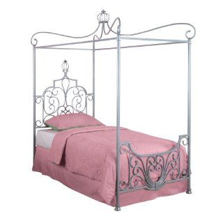 Shop Powell Princess Rebecca Sparkle Silver Canopy Bed, Twin at the  Furniture Store. Find the latest styles with the lowest prices from Powell Furniture