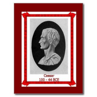 Famous people, Julius Caesar 100   44 BCE Post Card
