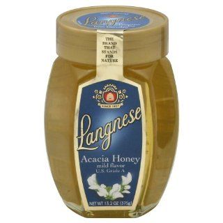 Acacia Honey (Langnese) 13.2 oz (375g)  Grocery & Gourmet Food