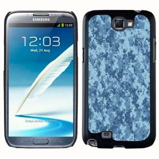 Samsung Galaxy Note 2 Digital Camo Blue Phone Case Cell Phones & Accessories
