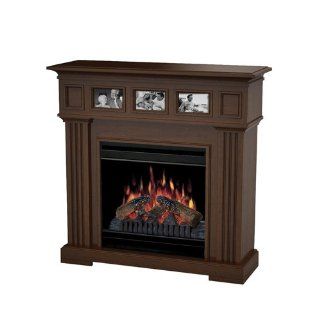 Dimplex North America DFP20 1222MA Mocha Finish Electric Fireplace   Mantle With Built In Frames