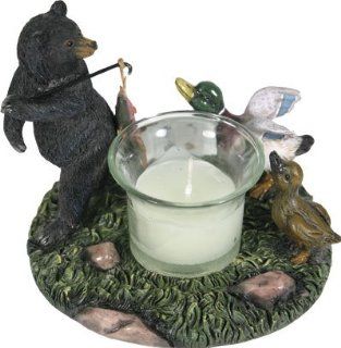 BEAR & DUCK CANDLE HOLDER Sports & Outdoors