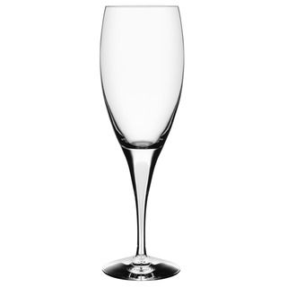 Orrefors Intermezzo Satin Wine Glass with White Drop Orrefors Wine Glasses