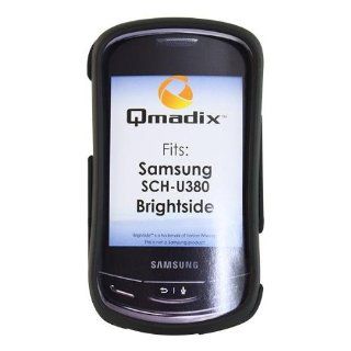 Qmadix SOSMU380BK SnapOn Samsung U380 BrightSide   Face Plate   Retail Packaging   Black Cell Phones & Accessories