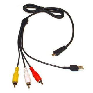USB AV Cable for Sony VMC MD3 Cyber shot DSC W320 DSC W350 DSC TX5 DSC W330 DSC W380 DSC WX5 DSC T99 Computers & Accessories
