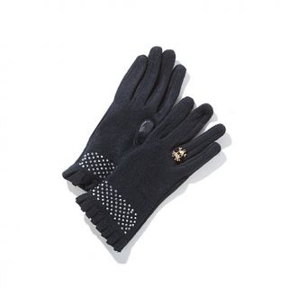 Carol Brodie Accessorize Your Life Studded Ruffle Gloves