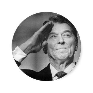 Ronald Reagan Round Sticker