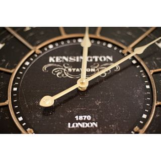kensington station wall clock by the orchard