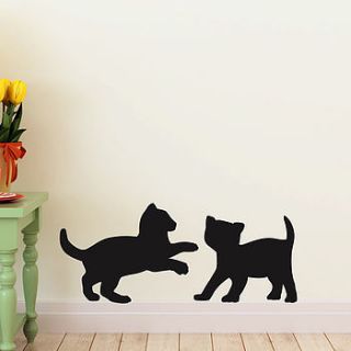 cat wall stickers by wall decals uk by gem designs