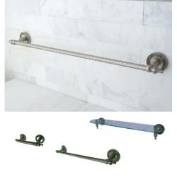 Satin Nickel 3 piece Shelf and Towel Bar Bathroom Accessory Set Bath Accessories