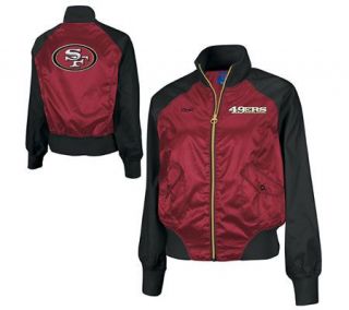 NFL San Francisco 49ers Womens Satin Jacket —