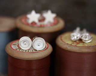 handmade silver cufflinks by jemima lumley jewellery