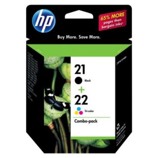 HP 21/ 22 Combo Pack Inkjet Print Cartridges   B