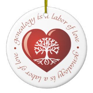 Labor of Love Heart Christmas Ornament