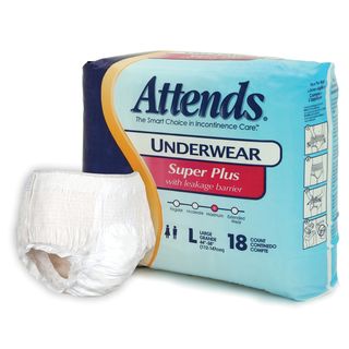 Attends Super Plus Underwear (Case of 72) Attends Disposable Briefs