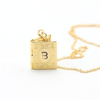 personalised mini book locket by regalrose