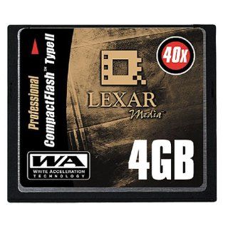 Lexar Media 4 GB 40X High Speed TypeII Fat32 File System CompactFlash Card Pro(CFB4GB40 380) Electronics