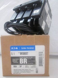cutler hammer br380st 3 pole circuit breaker with shunt trip 80 amp 240 volts    