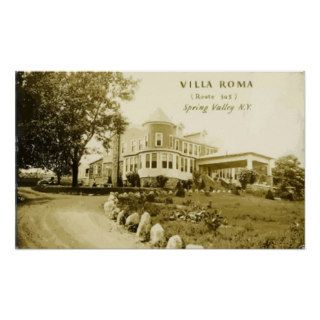 Villa Roma (Route 305) Spring Valley N.Y., Vintage Poster