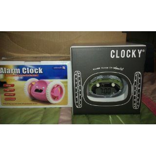 Clocky Alarm Clock On Wheels, Aqua   Alarm Clock Runaway