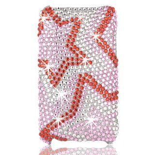 Talon Diamond Bling Shell Case for iPod touch 2G, 3G (Red/White/Pink Stars)   Players & Accessories