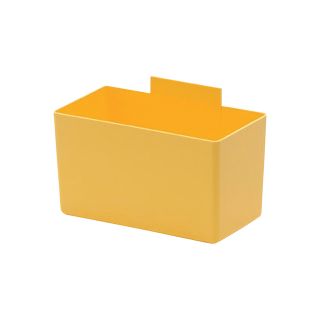 Quantum Storage Bin Cup — 5 1/8in. x 2 3/4in. x 3in. Size, Yellow, Carton of 48  Bin Accessories