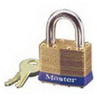 Master Lock 2KA A389 1 3/4" Wide Laminated Brass Body Padlock, Keyed Alike    