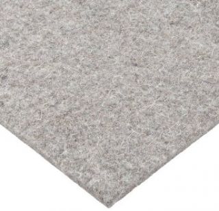 Grade F13 Pressed Wool Felt Sheet, Gray, Meets SAE J314, 1/8" Thickness, 12" Width, 12" Length Felt Raw Materials