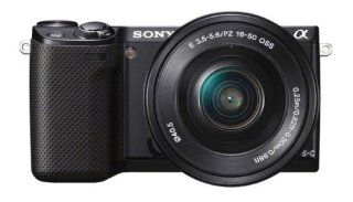 Sony NEX5RL/B 16.1 MP Compact Interchangeable Lens Digital Camera 16 50mm Power Zoom Lens and 3 Inch LED (Black)  Digital Slr Camera Bundles  Camera & Photo