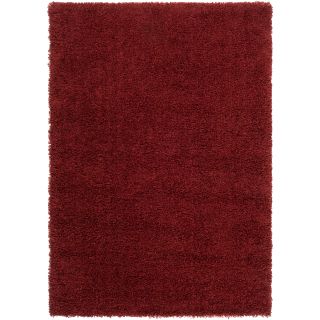 Woven Red Luxurious Soft Shag Area Rug (710 X 106)