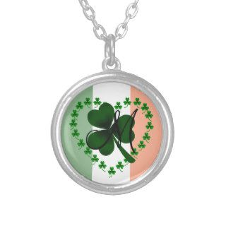 Personalized Shamrock and Four Leaf Clover Jewelry