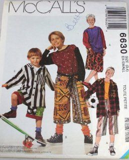 McCall's 6630 Pattern Childrens and Boys Jacket, T Shirt and Shorts T Shirt for Stretch Knits Only Size Ex Small 3, 4   Home And Garden Products