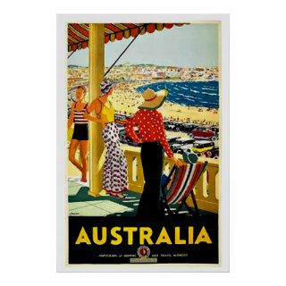 Vintage Bondi Beach Poster