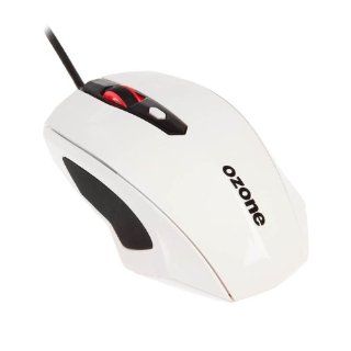OZONE Xenon 3500DPI Ambidextrous Optical USB Gaming Mouse   White Computers & Accessories