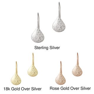 Mondevio Sterling Silver Puffed Teardrop Earrings Mondevio Sterling Silver Earrings